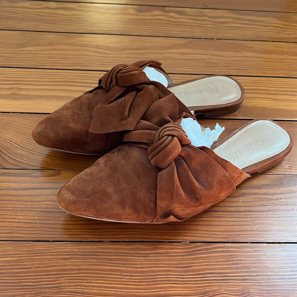 EUC Madewell Bow Mules Size 6